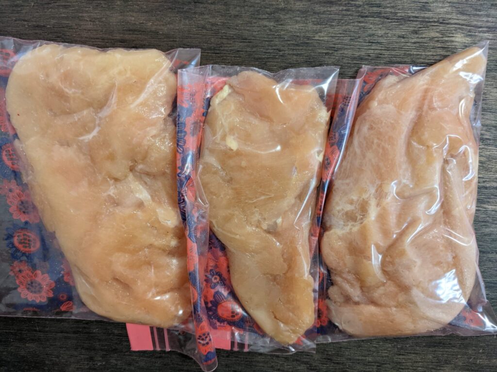 究極のブロッコリーと鶏胸肉　再現レシピ　保存袋で小分け